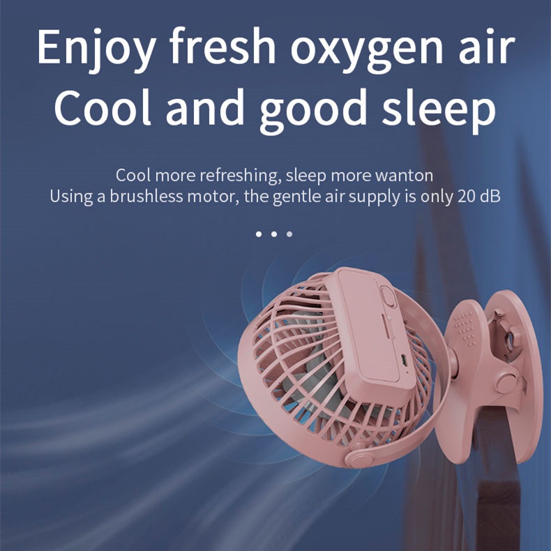 Hàng Mới Về Mới Quạt Điện Không Dây Dạng Kẹp 2022 Dễ Sử Dụng
