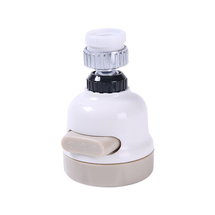Đầu vòi nối rửa chén tăng áp 3 chế độ phun xoay 360 độ