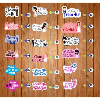 Combo 10 hashtag (mua 10 tặng 1) cưới hỏi ,sinh nhật, sự kiện.