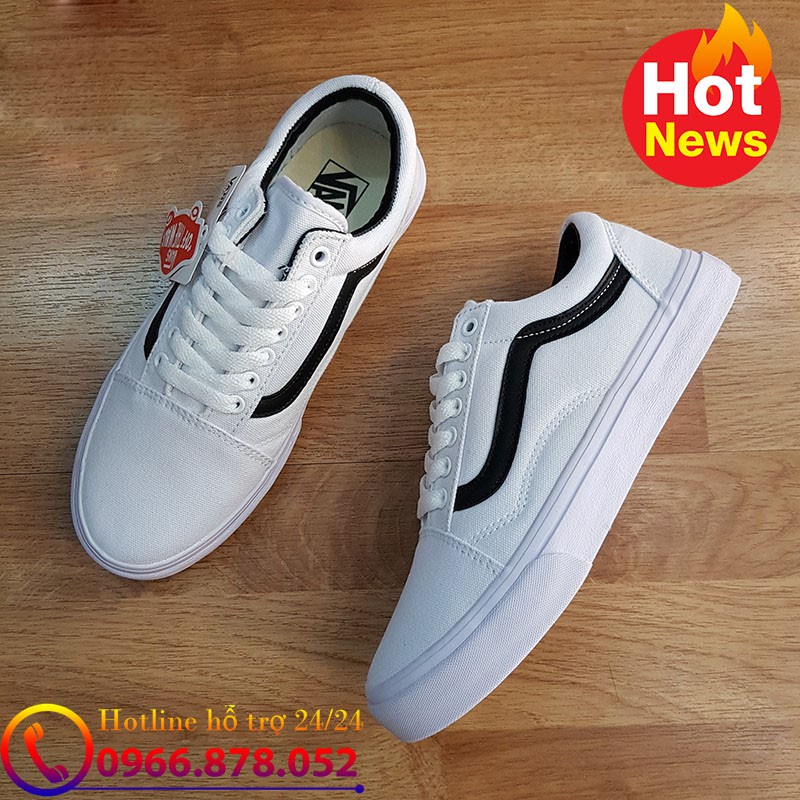 XIÊU Giày vans kelly green old skool trắng sóng đen | Full box nhé | < 2020 new new