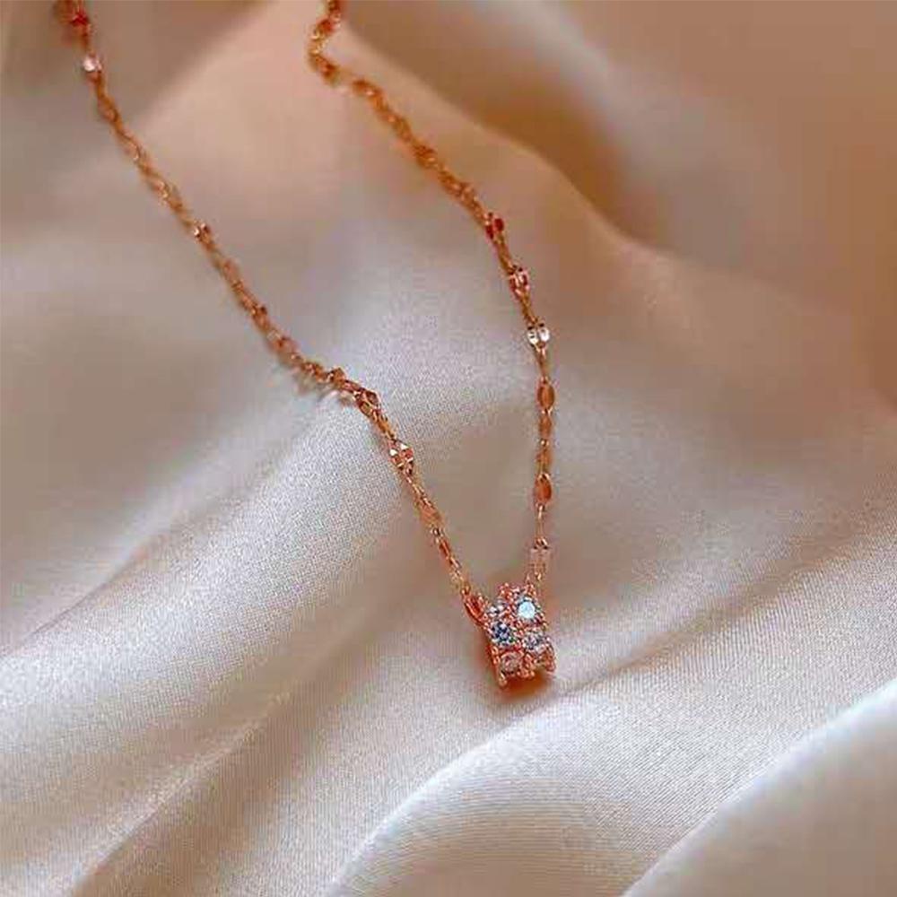 Vòng cổ Mặt Tròn Phong Cách Hàn Quốc Thời Trang