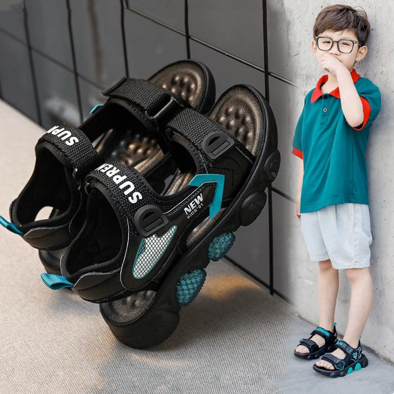 Giày Sandal Đế Mềm Chống Trượt Phong Cách Mới 2022 Cho Bé Trai