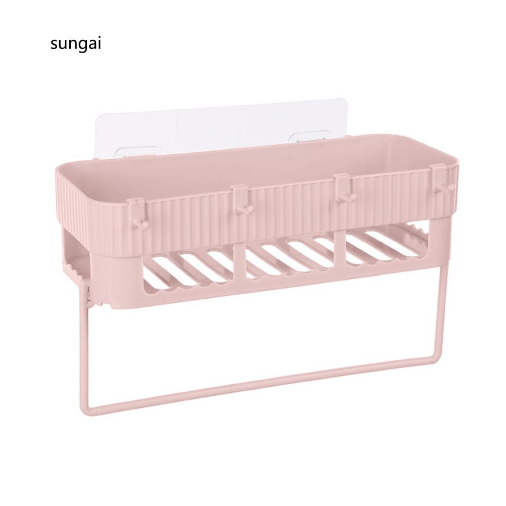 Giá treo khăn nhà tắm đa năng kèm phụ kiện kích thước 26.5cm x 13cm x 15cm | BigBuy360 - bigbuy360.vn