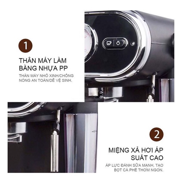 Máy Pha Cà Phê Espresso Tiross TS6211