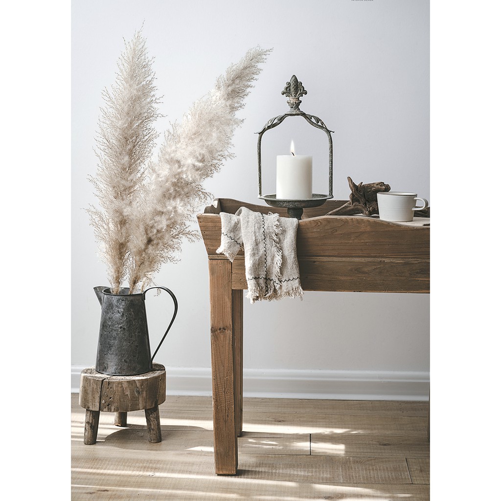 Giá đựng nến trang trí vintage màu gỉ sắt