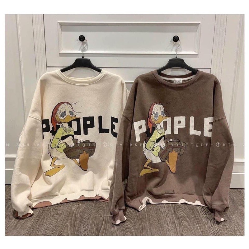 Áo nỉ bông in hình Vịt Donal