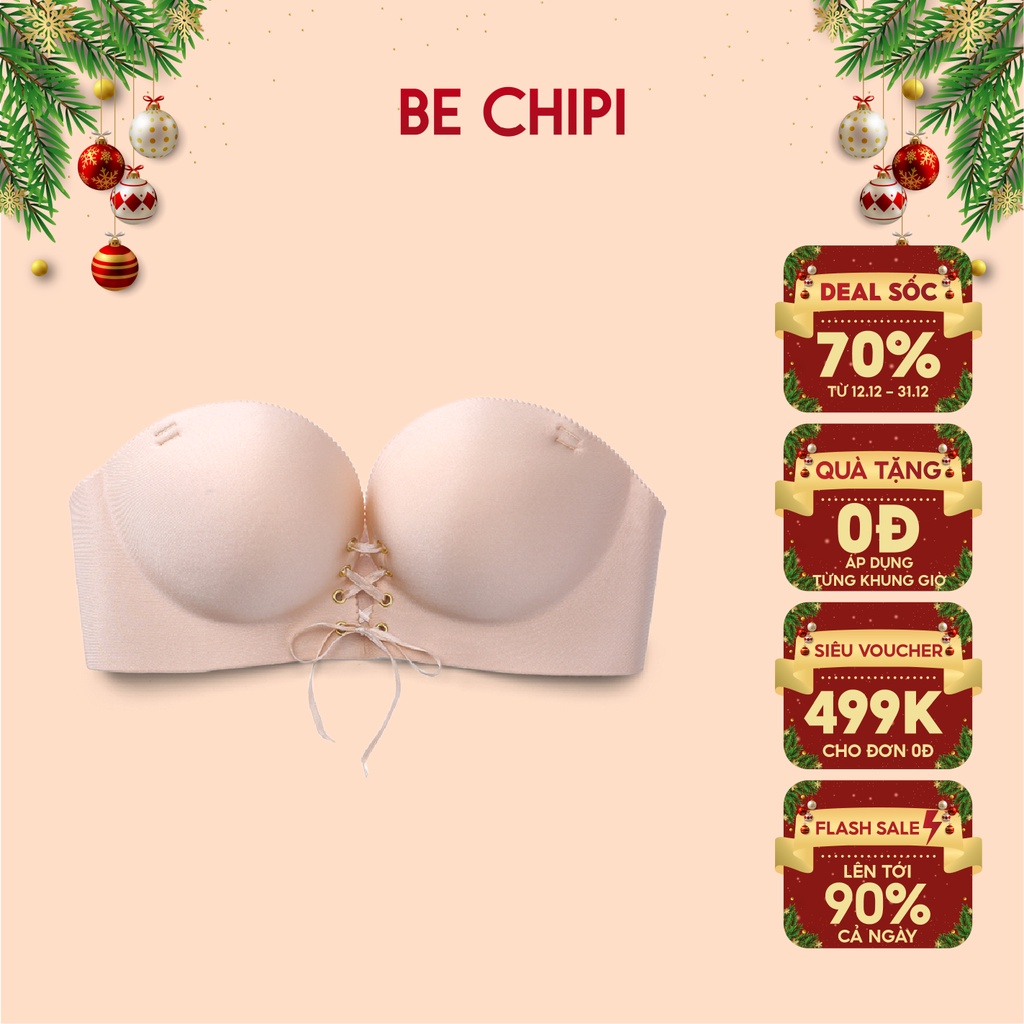Áo Lót Không Gọng Đệm Dày Siêu Nâng Đẩy Tặng Kèm Dây Trong By Bechipi - AL0368 - Hàng mới về