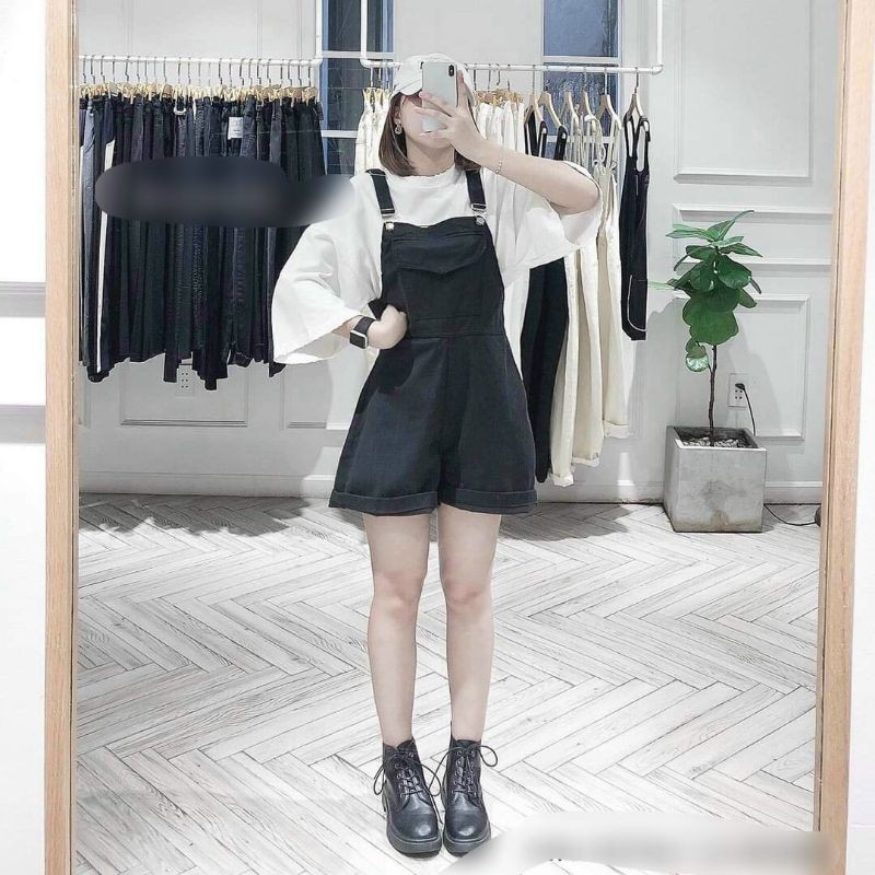Lenkapas - Yếm đùi kaki túi ngực xinh xắn