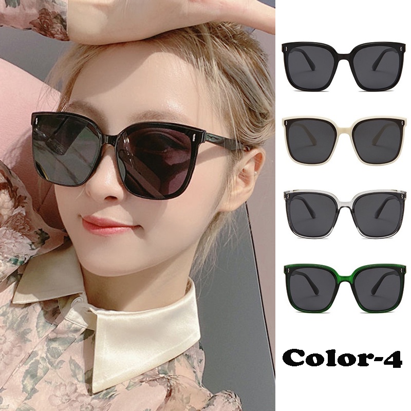 Kính Mát Gọng Vuông Oversize Chống Tia UV400 Thời Trang Cho Nữ