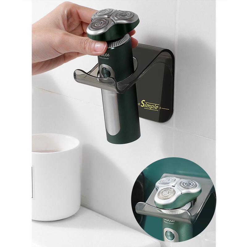 Giá Đỡ Máy Cạo Râu Tự Dính Gắn Tường Đa Năng Tiện Dụng Cho Phòng Ngủ / Nhà Tắm