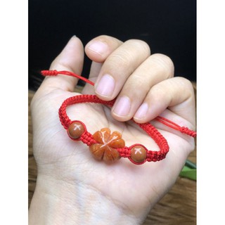 Vòng tay cỏ bốn lá cẩm_thạch huyết