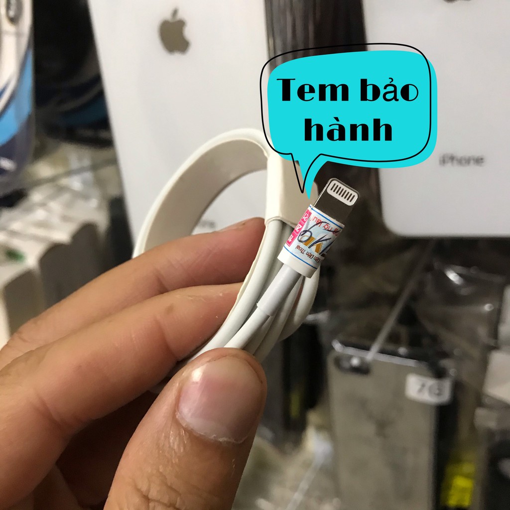 [BH 1 đổi 1 12 Tháng] Cáp Sạc Iphone Chính Hãng Cổng Lightning