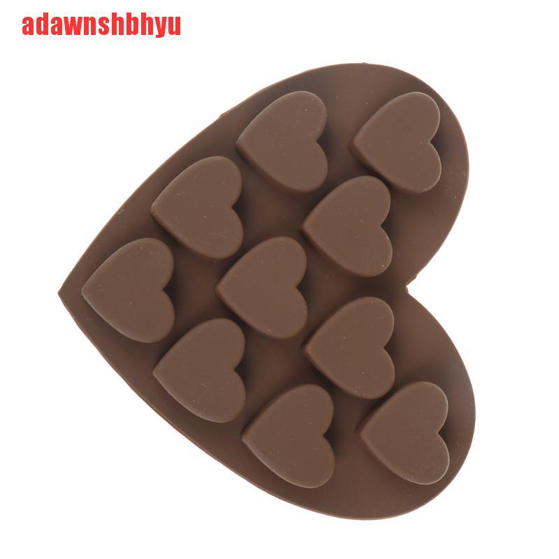 Khuôn Silicone Làm Bánh / Xà Phòng / Sô Cô La Hình Trái Tim DIY