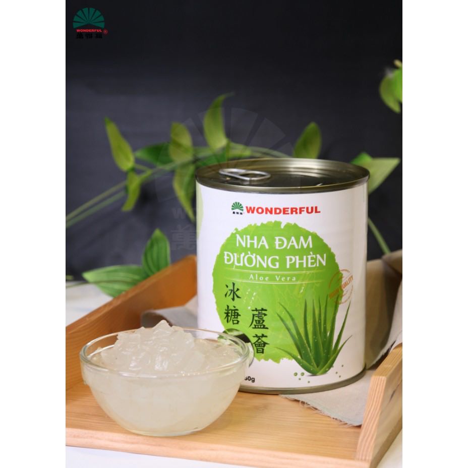 Nha đam đường phèn Wonderful lon 870g