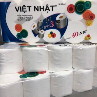 Giấy vệ sinh việt nhật 3 lớp mềm mịn dai .