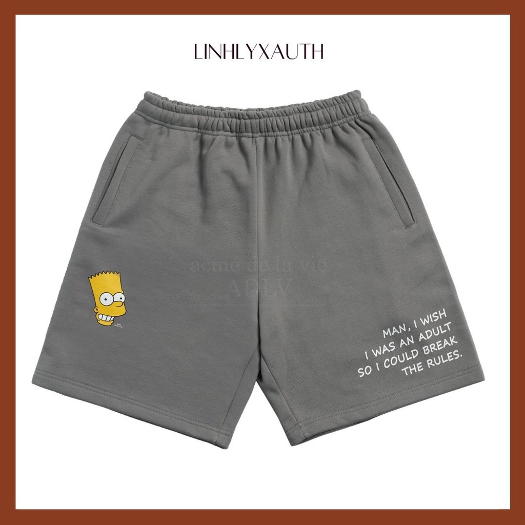 (HÀNG CHÍNH HÃNG) Quần BART SHORT PANTS GREY LinhLyxAuth