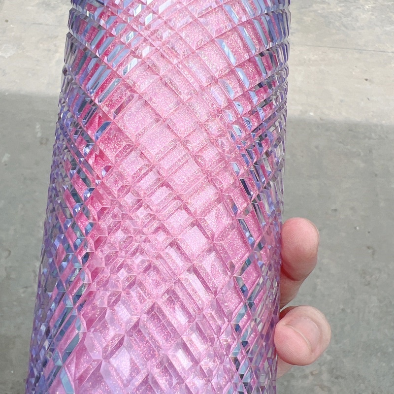 Ly nhựa 2 lớp Starbucks Bling Kim cương Dung tích 710ml