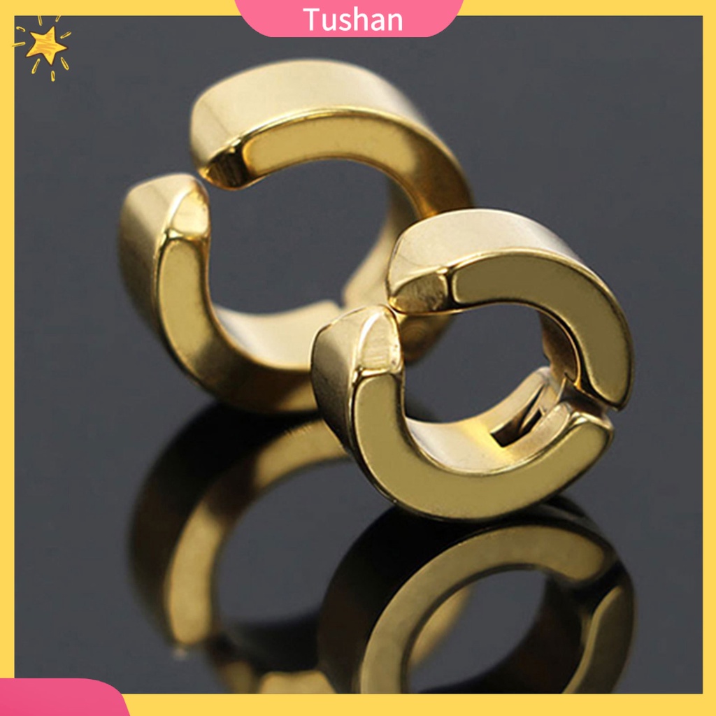 1 Khuyên Vành Tai Dạng Kẹp Chống Mòn Họa Tiết Hình Học Cho Nam