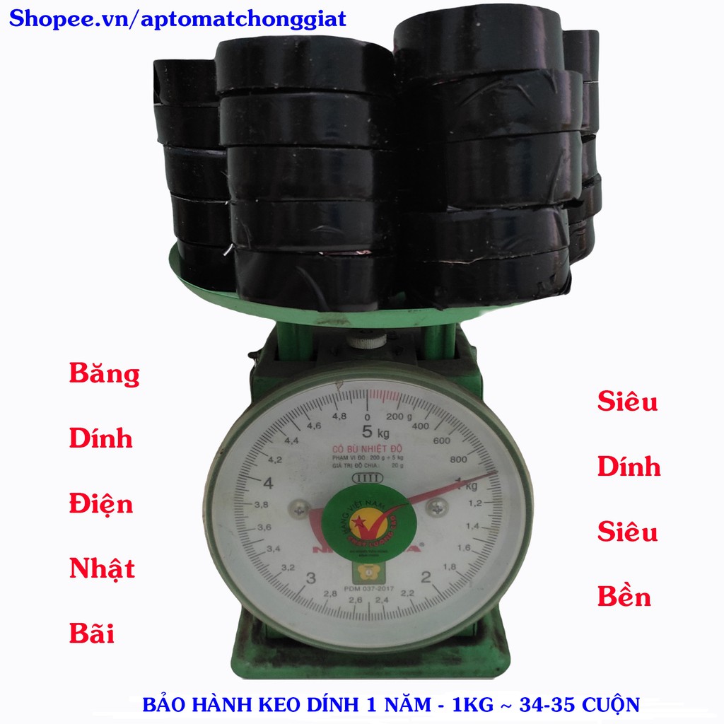 Băng dính điện bãi [1KG] Vini Tape siêu dai, siêu dính cam kết chất lượng [ Giá cho 1 KG]