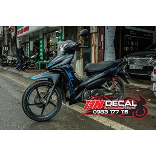 Tem Trùm Wave RSX Fi Đen Chỉ Xanh