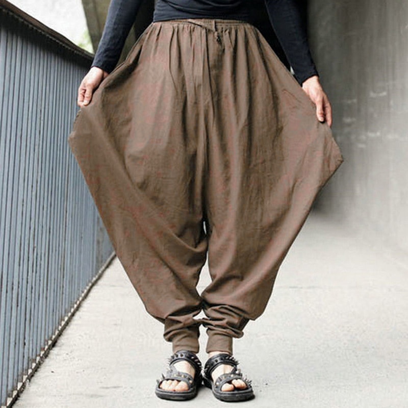 Quần Baggy Dây Rút Phong Cách Boho Aladdin Cho Nam