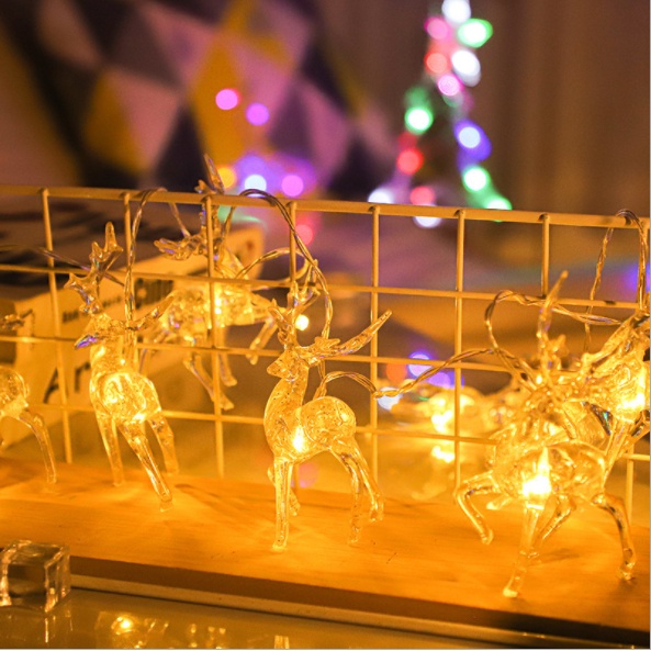 Đèn Led Dây Đom Đóm Tuần Lộc Trang Trí Noel, Giáng Sinh. Đèn Fairy Light Treo Cây Thông