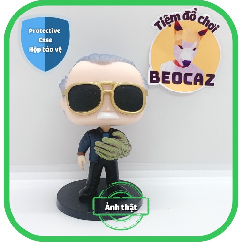 [Full Box Tặng Hộp Bảo Vệ] Mô hình unoff Funko nội địa Trung Stan Lee phụ kiện 4 trong 1 - Đồ chơi Marvel