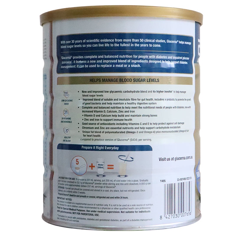 Sữa Abbott Glucerna Cho người bênh tiểu đường 850g