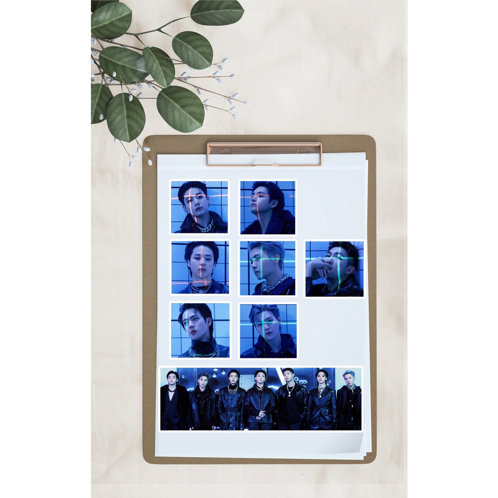 Set 100 Miếng Dán Hình BTS Trang Trí Sổ Tay Album Ảnh JIMIN V