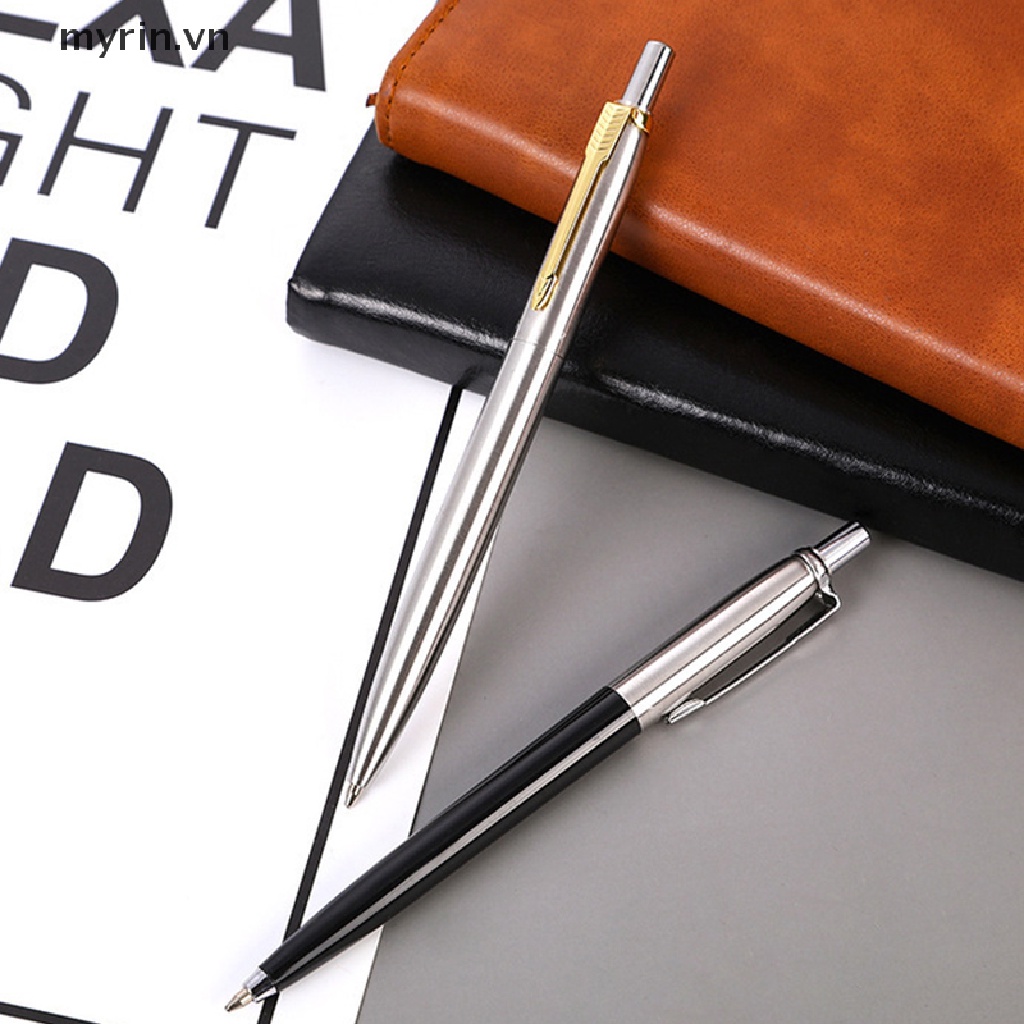 Bút Bi Dạng Nhấn Bằng Thép Không Gỉ Chất Lượng Cao