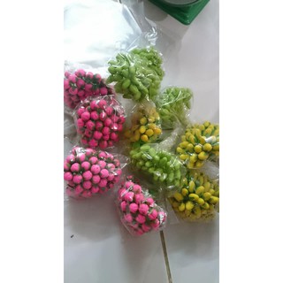 Combo nguyên liệu làm hoa mai pha lê - nụ đất sét