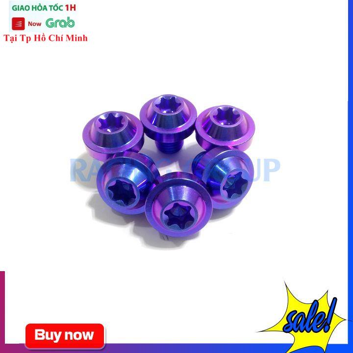 Ốc Chân Kính Siêu Cứng Gr5 Titan - Lục Bảo Đầu Dù