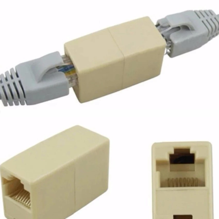 Combo 10 Đầu nối mạng RJ45, Cầu nối mạng RJ45 1-1