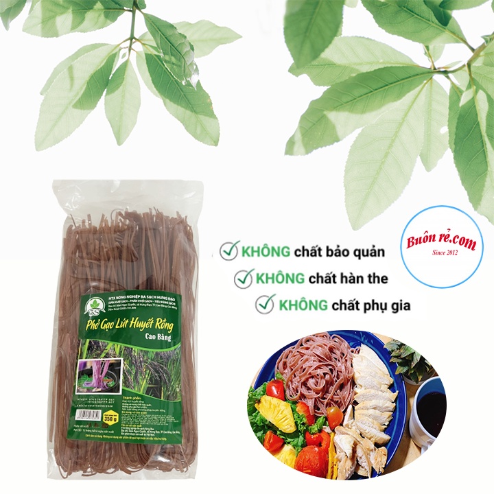 Phở gạo lứt đỏ thực dưỡng EAT CLEAN (500G)- Phở gạo lứt hữu cơ ăn kiêng  – Đặc sản Cao Bằng- 01580