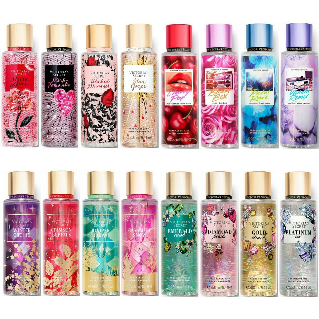 Combo 20 Xịt Thơm Body Mist Victoria’s Secret đủ mùi New