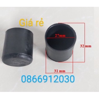 Bộ 10 núm, chụp phi 27, chân đế, nút cao su bịt chân bàn, ghế, ống hộp - Chụp ngoài