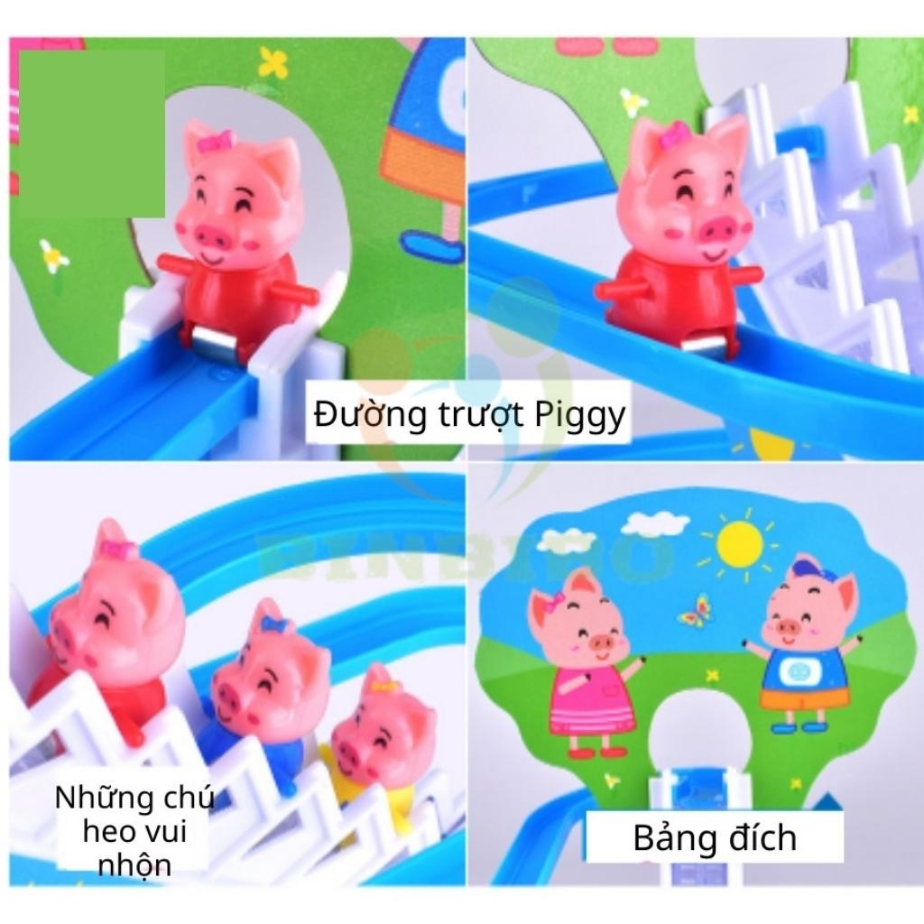 Vịt heo peppa leo cầu thang  đồ chơi vui nhộn cho bé có âm thanh ánh sáng