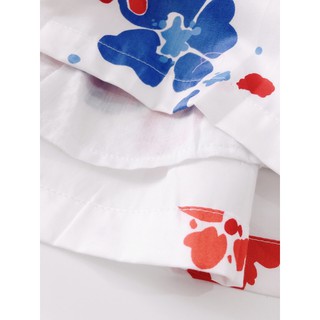 ĐẦM ANNIE CỔ SEN VIỀN BÈO HOA TRẮNG