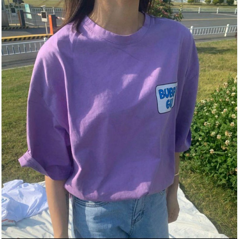 Áo Thun Tay lỡ Unisex BUBBLE GUM