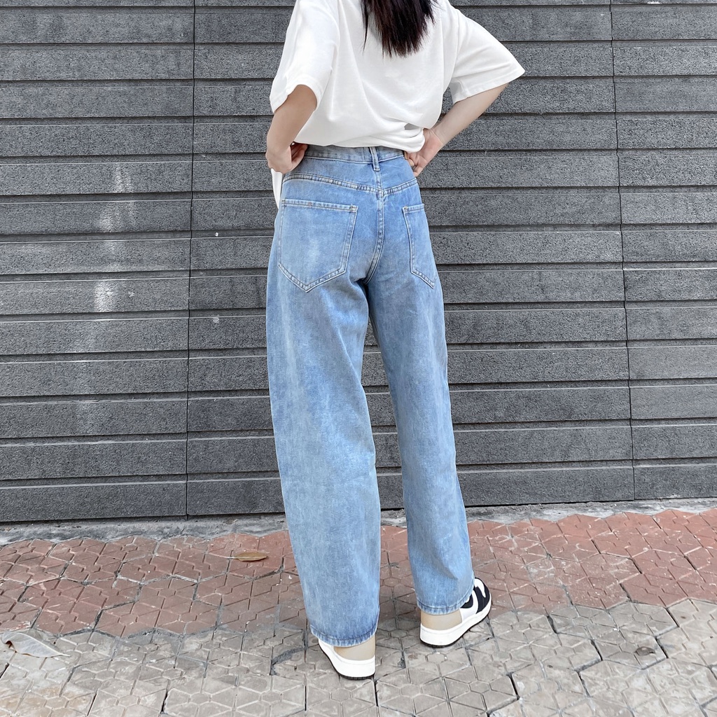 Quần Teelab Baggy Denim-Trousers PS020 / Xanh