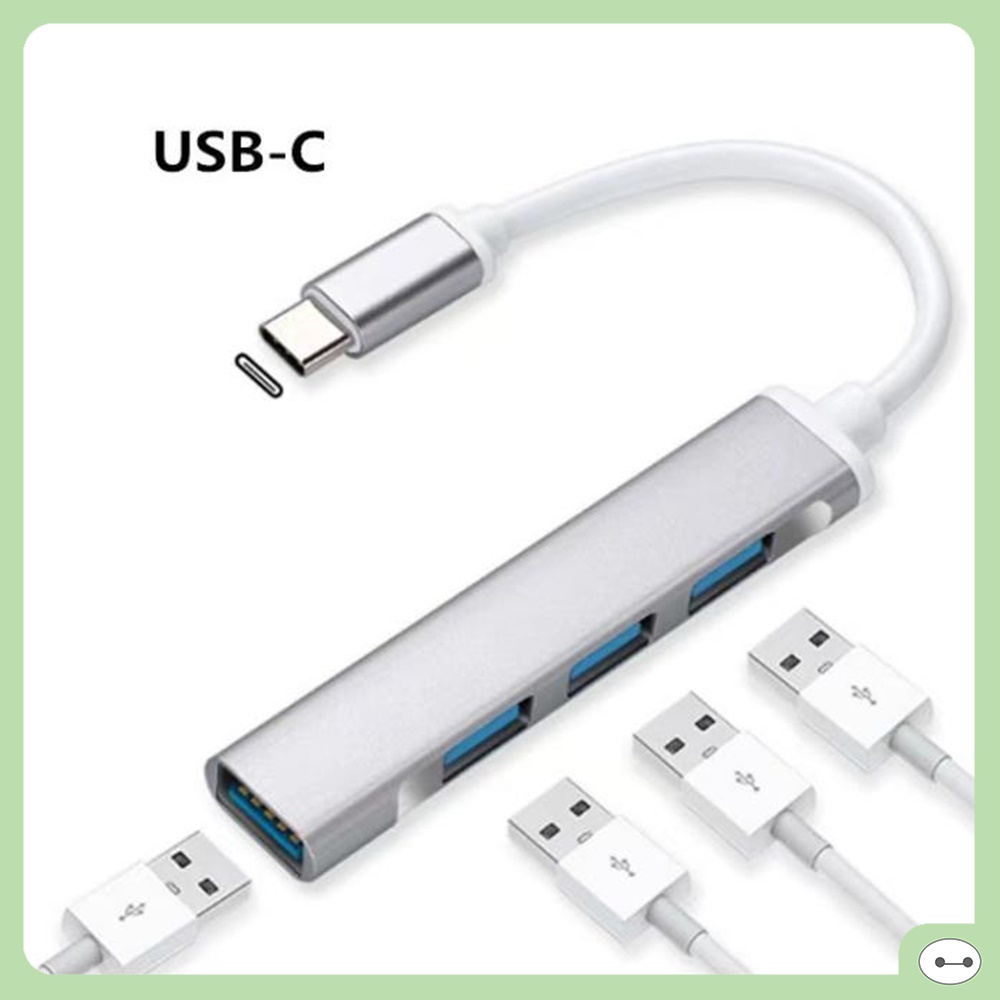 BỘ CHIA 4 CỔNG USB HUB 3.0 NHÔM NHỎ GỌN CẮM TYPE-C / USB