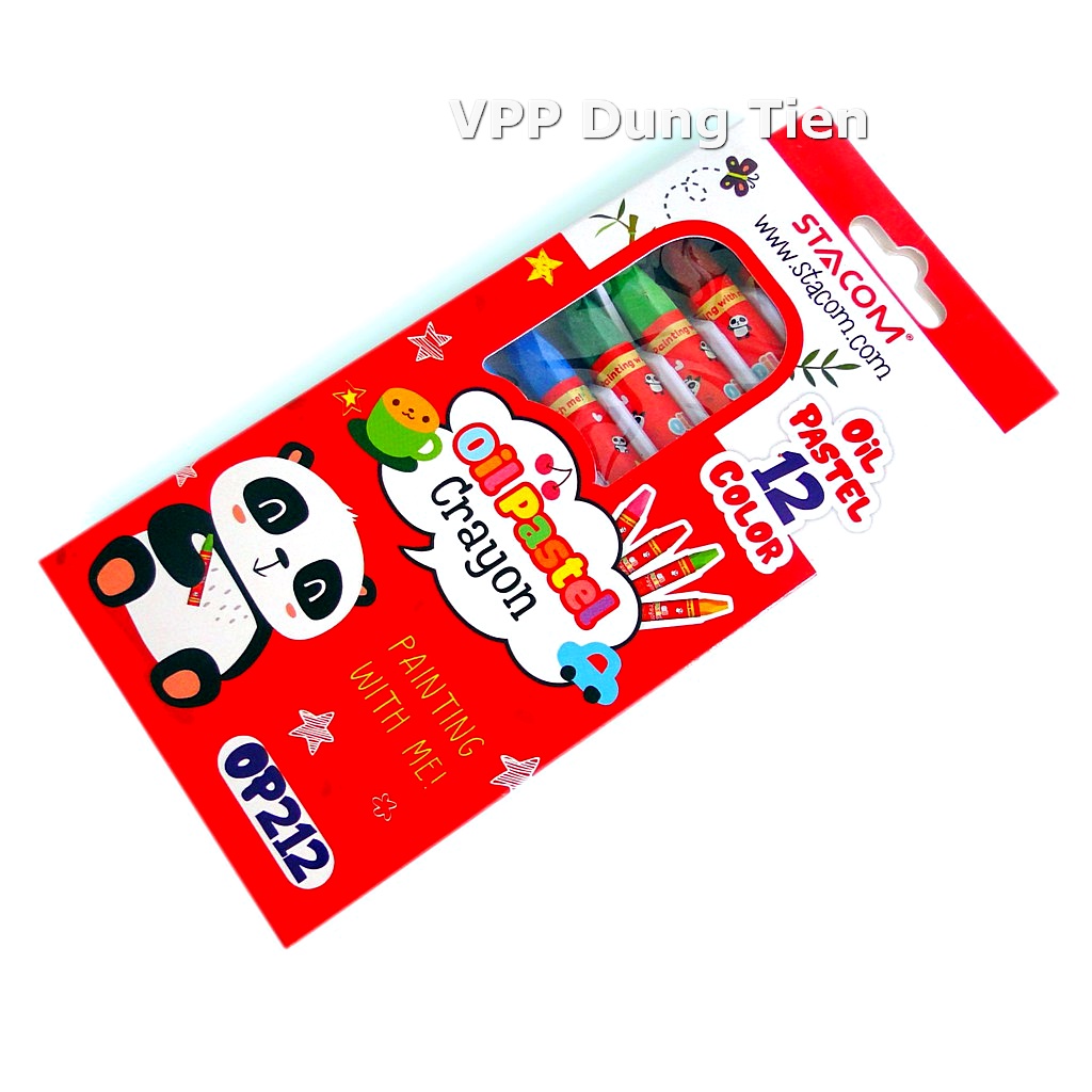 Màu Sáp Dầu Oil Pastel, bộ Sáp 12/ 18/ 24/ 36 Màu Stacom OP212/ OP218/ OP224/ OP236