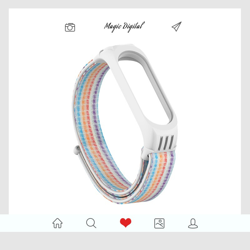 Dây đeo sợi nylon mềm thoáng khí thay thế cho Xiaomi Mi Band 6 5 4 3 Xiaomi Miband 3 4 5 6