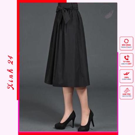 Chân váy xòe dáng dài công sở, nữ tính thanh lịch | BigBuy360 - bigbuy360.vn