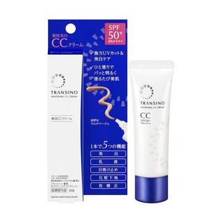 Combo: 02 kem trang điểm CC cream transino + 02 sữa rửa mặt + 02 kem dưỡng da đêm transino + 03 hộp transino  240 viên