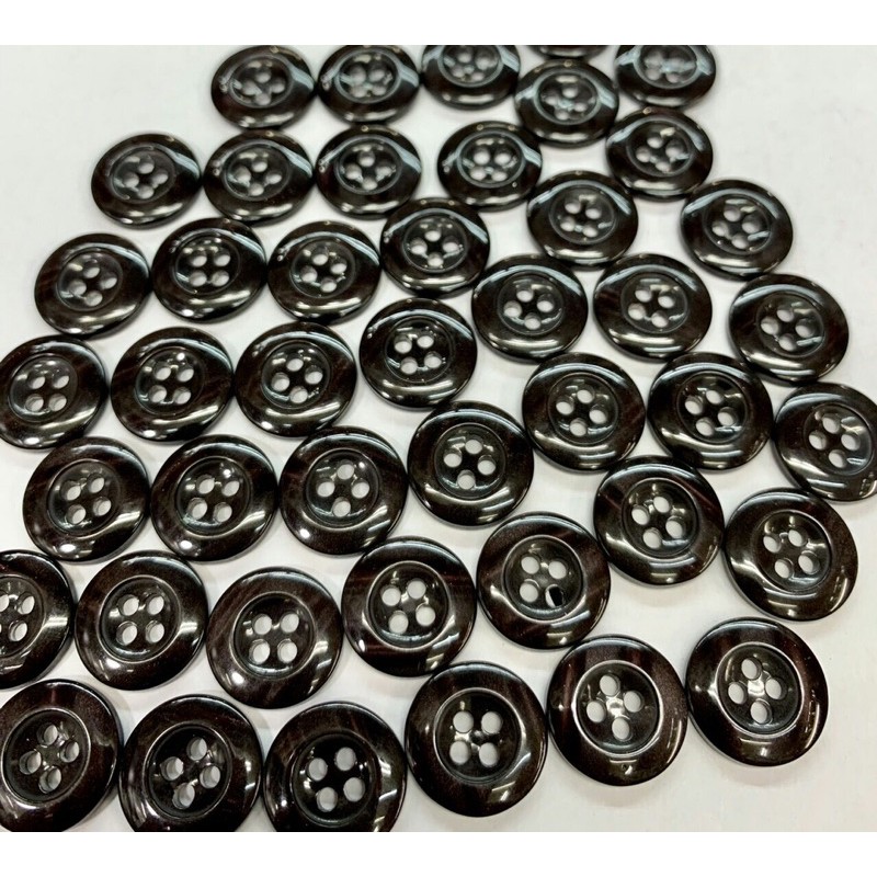 120 Nút Quần Tây Bóng 4 Lỗ Size 16mm Giá Sỉ
