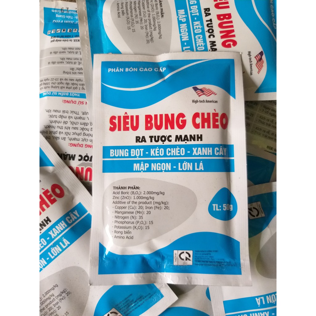 Phân Bón Lá Siêu Bung Chèo - Ra Tược Mạnh (50g)