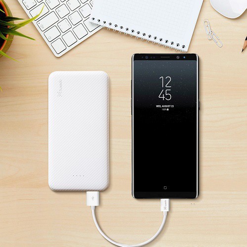 Pin sạc dự phòng Tuxedo TX-10000 dung lượng 10000 mAh, 2 cổng ra USB ( 5V/2A - 5V/1A ), 1 cổng ra Type-C