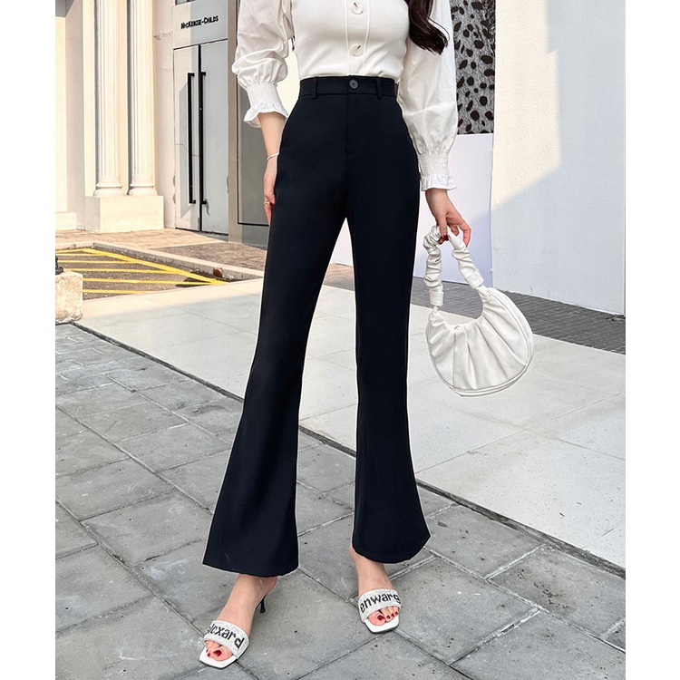 Quần tây nữ, quần tây ống loe chất tuyết mưa cao cấp SKUQ-27A