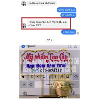 Kem sâm Nhung tươi